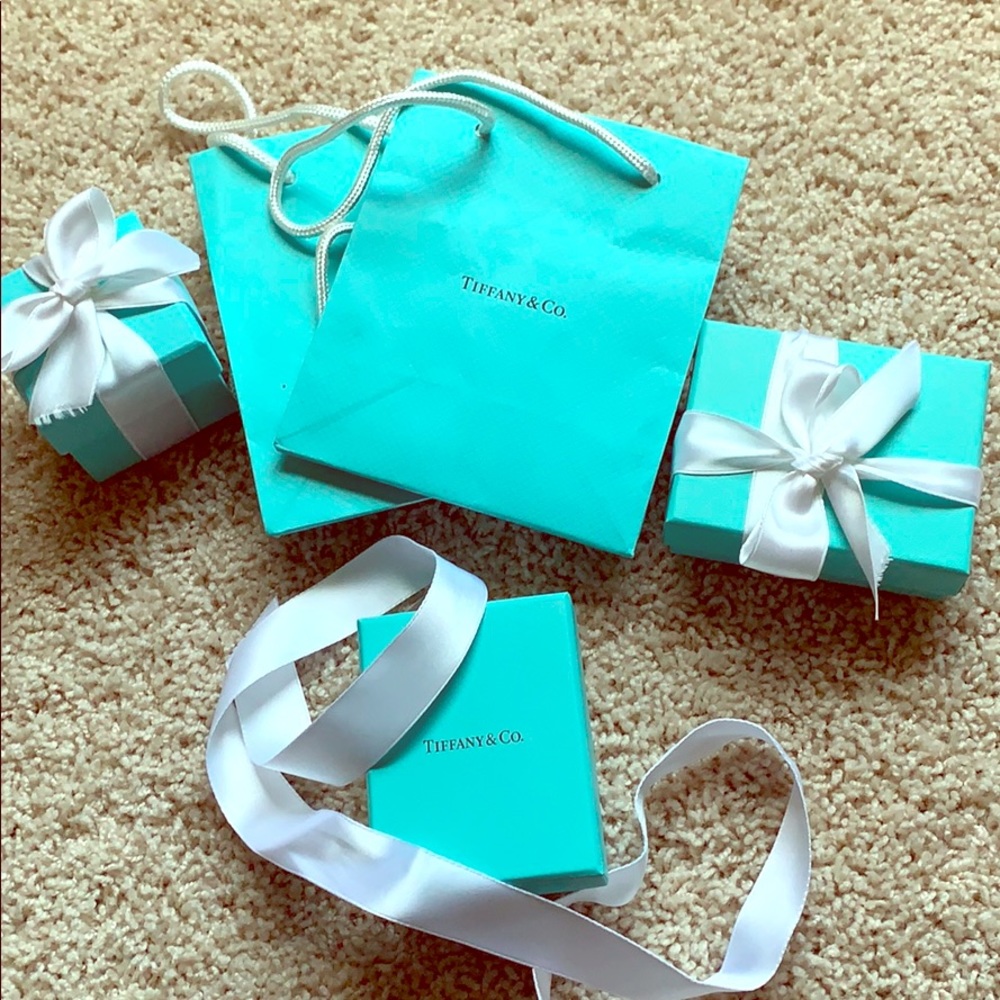 Authentic Tiffany & Co. Bag and box sets